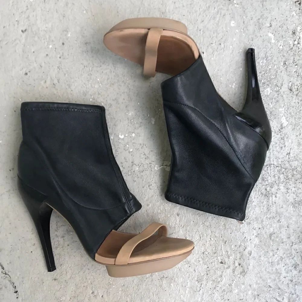 Alll Saints Stretch Leather open toe